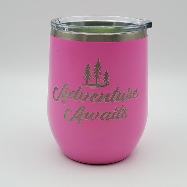 12 Oz Wine Mug Adventure Awaits