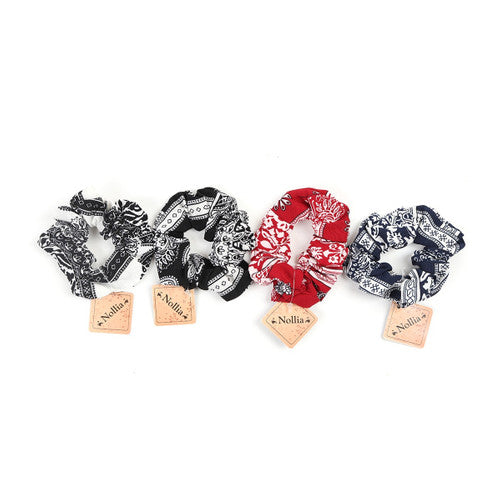 Bandana Print Hair Scrunchie