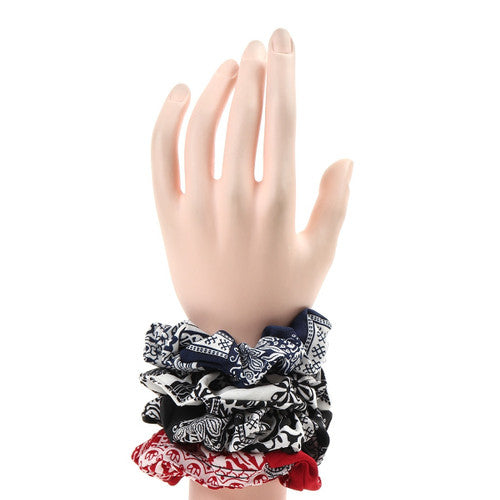 Bandana Print Hair Scrunchie