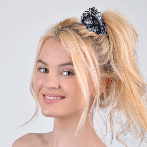 Bandana Print Hair Scrunchie