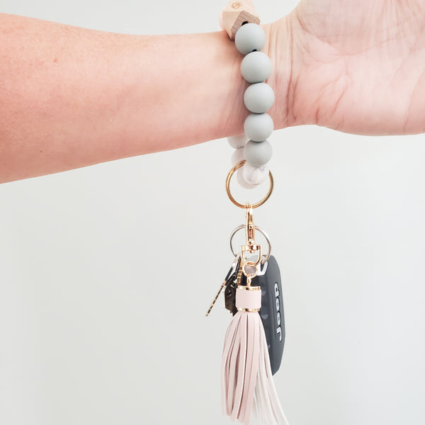 Beaded Bracelet Keychain Wristlet