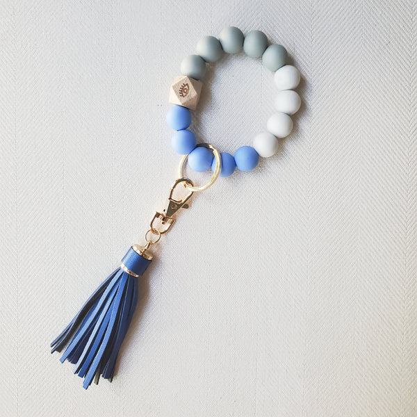 Beaded Bracelet Keychain Wristlet