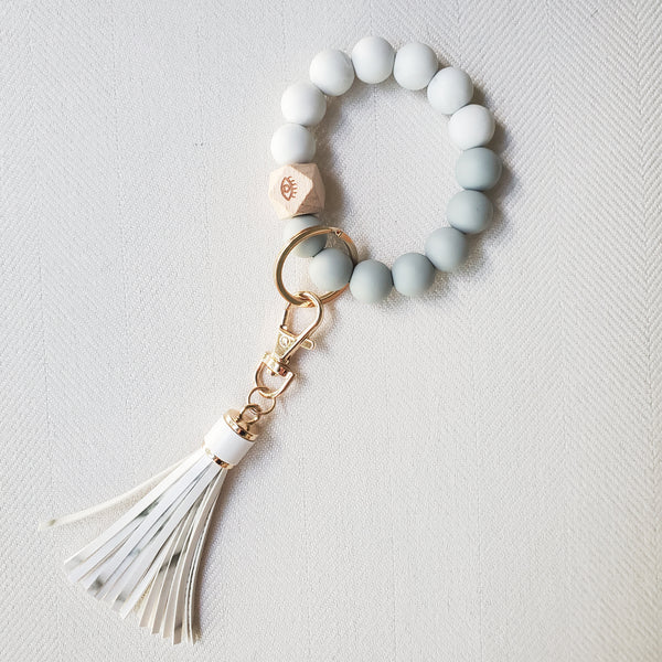 Beaded Bracelet Keychain Wristlet