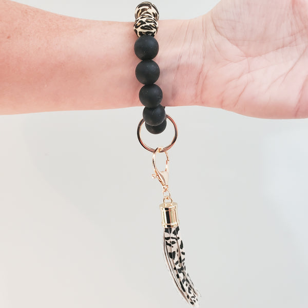Beaded Bracelet Keychain Wristlet
