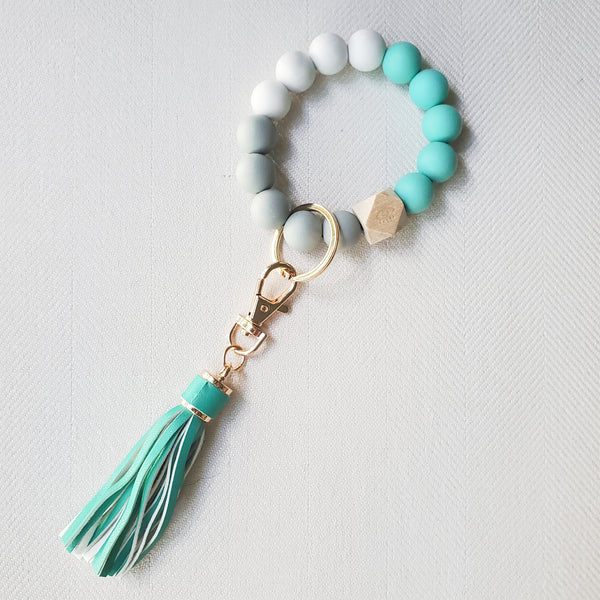 Beaded Bracelet Keychain Wristlet