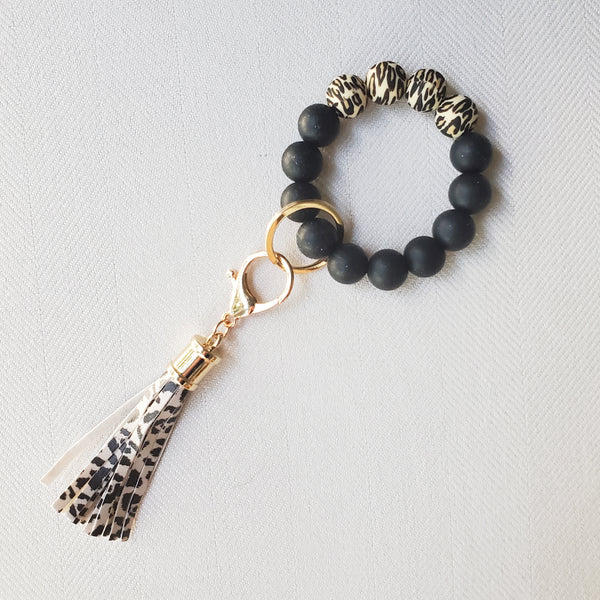 Beaded Bracelet Keychain Wristlet