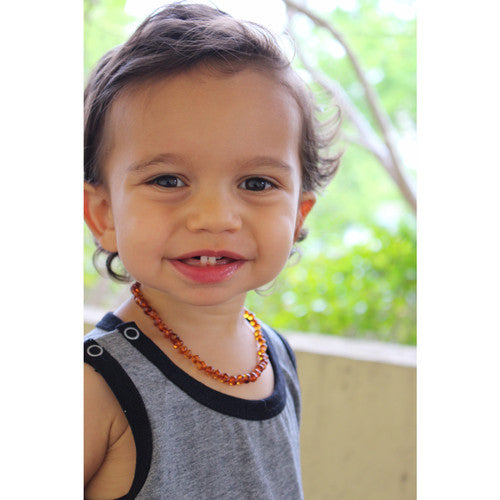 Ali+Oli Amber Teething (Cognac) Necklace Gift Set