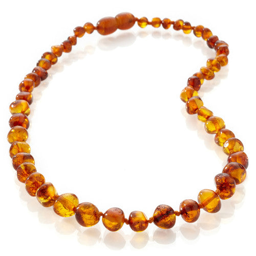 Ali+Oli Amber Teething (Cognac) Necklace Gift Set