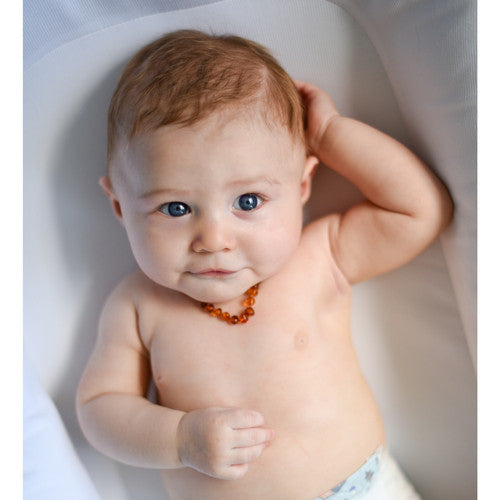 Ali+Oli Amber Teething (Cognac) Necklace Gift Set