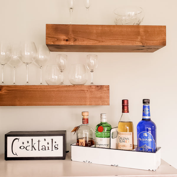 White Rustic Enamel Slotted Decorative Tray
