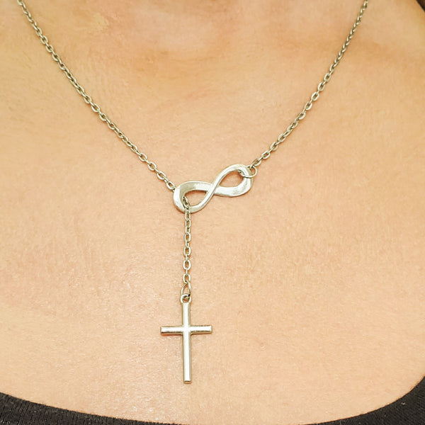Cross Infinity Necklace