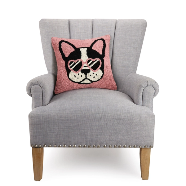Pink Cool French Bulldog Hook Pillow