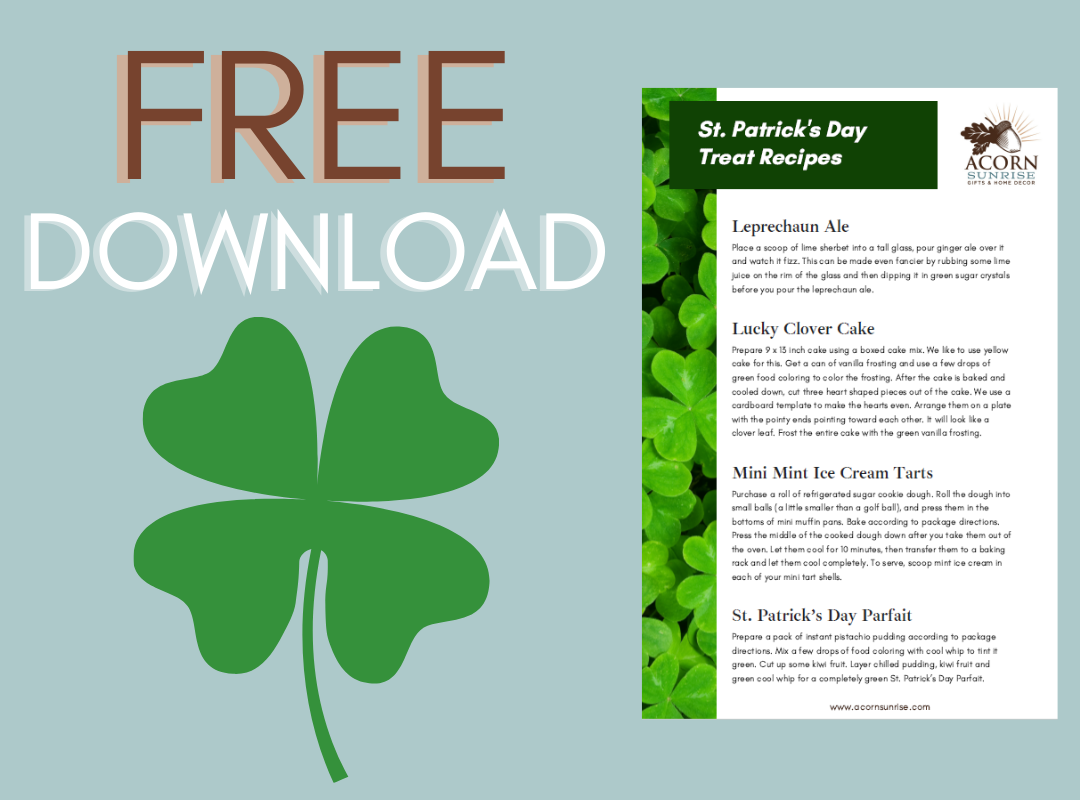 FREE St. Patrick's Day Treats Recipe Download