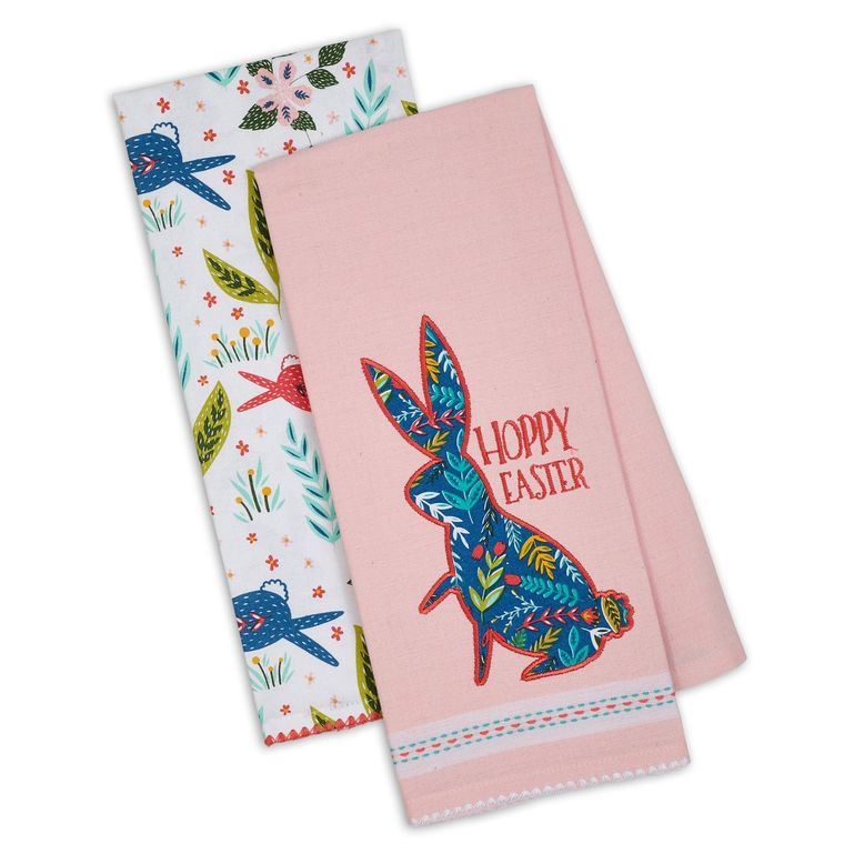 Hoppy Easter Dishtowels - Set of 2